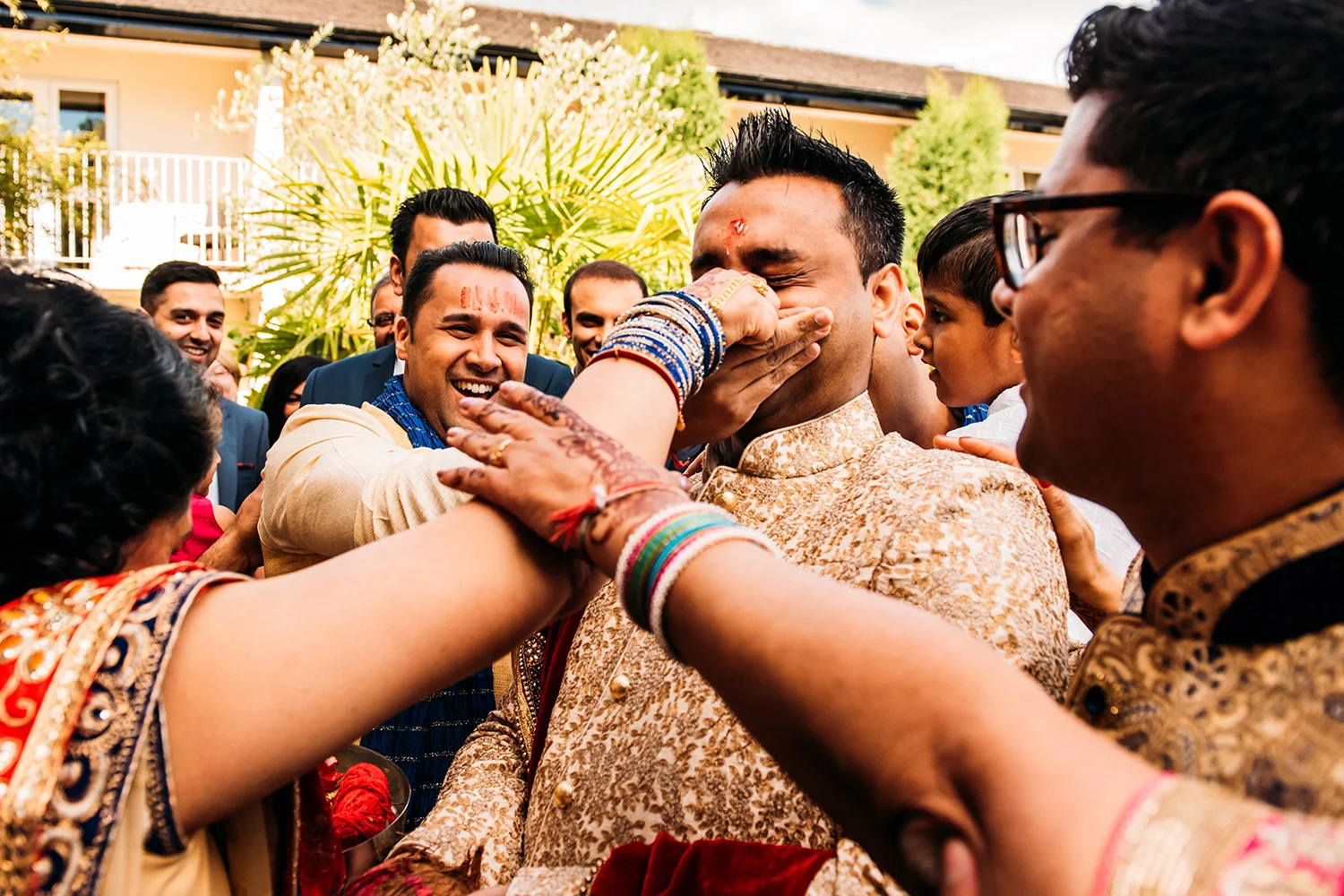 Indian groom celebrations