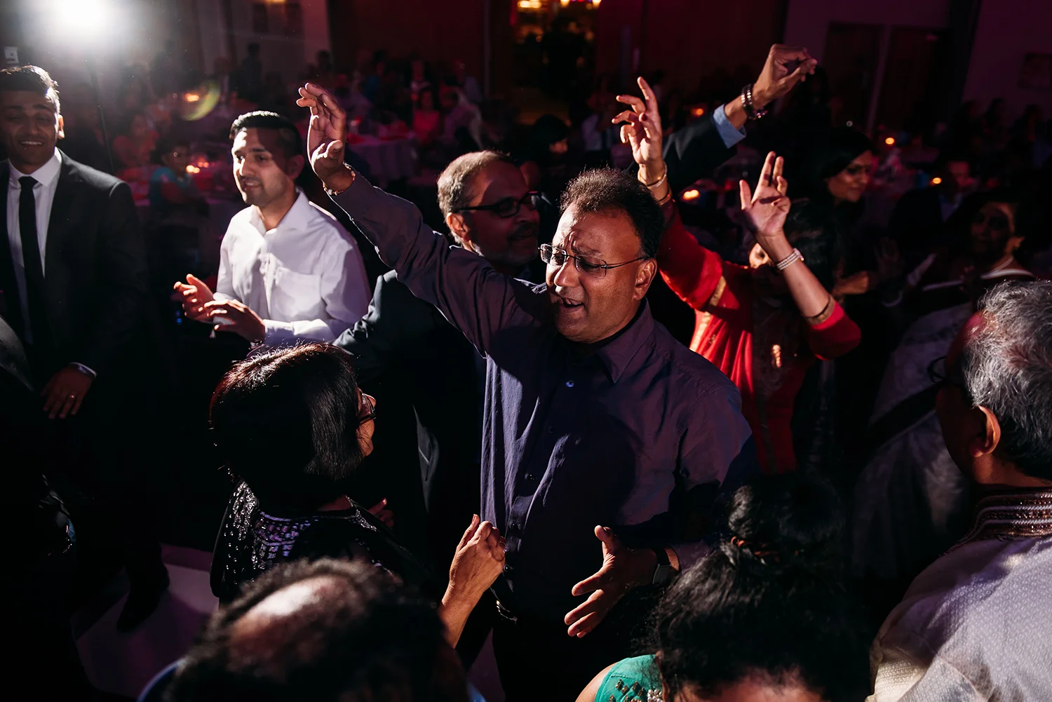 Guests dancing
