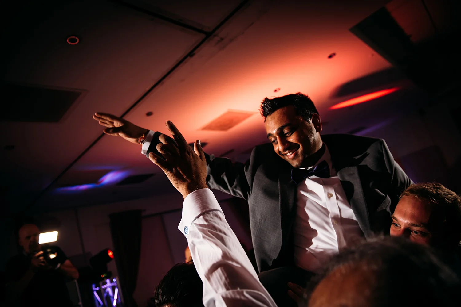 Groom on the dancefloor