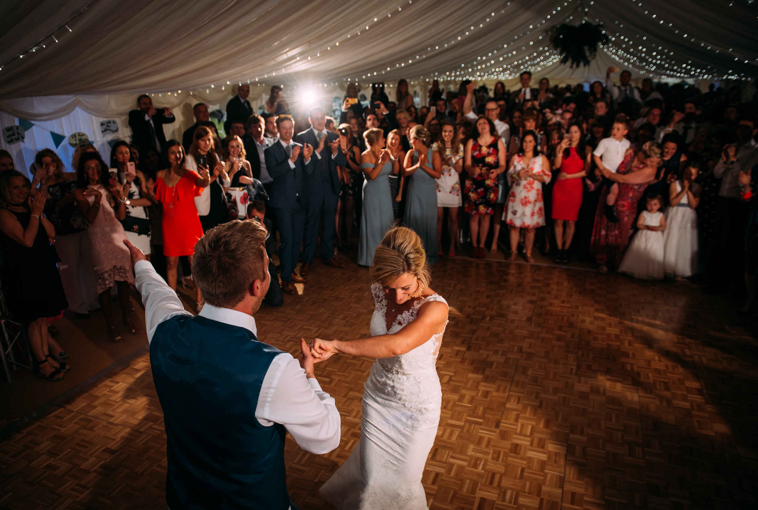 top view of the first dance