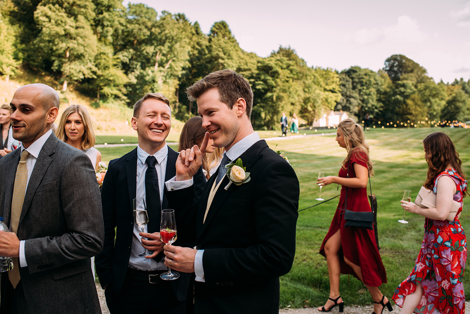 guests mingling