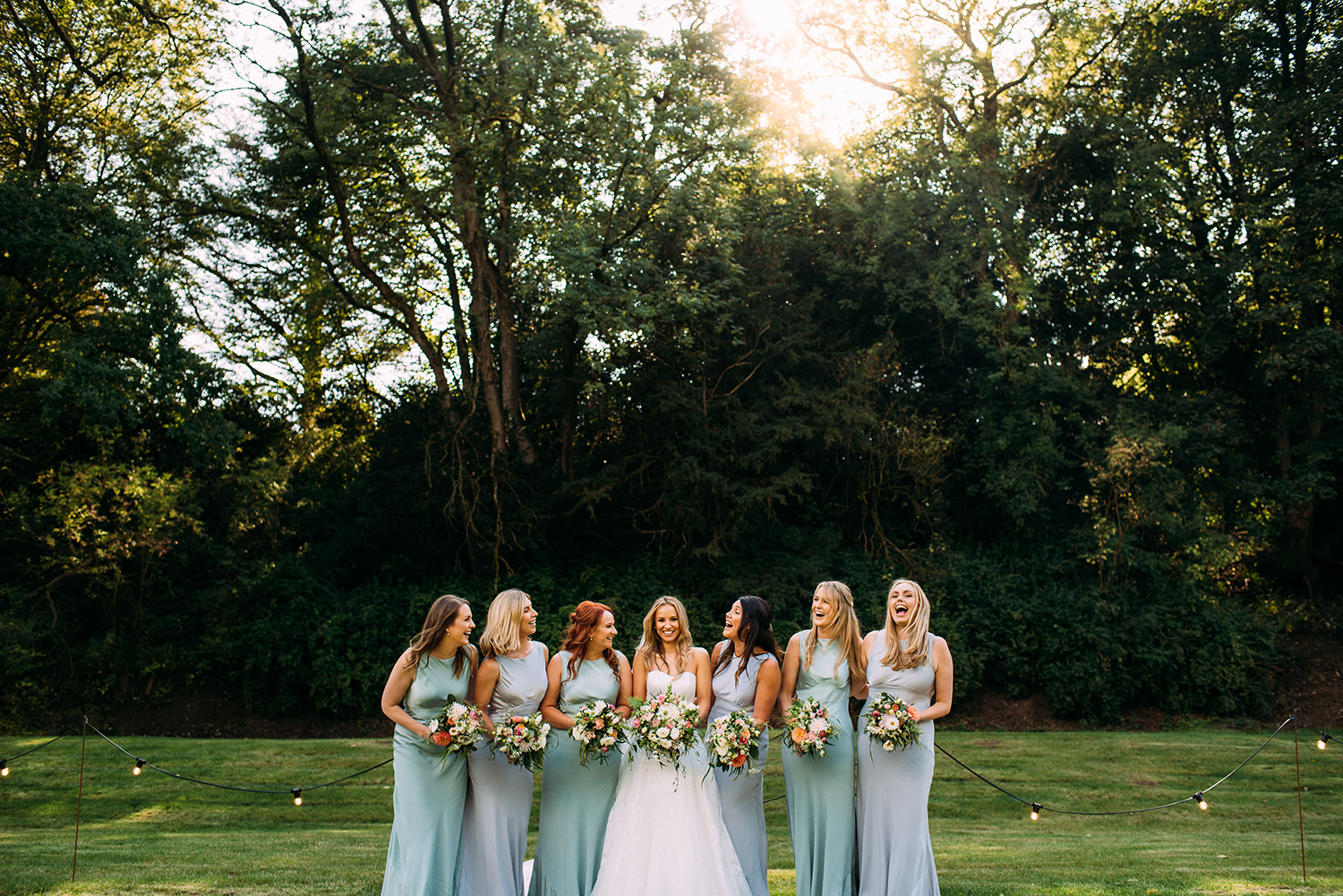  bride and bridesmaids 