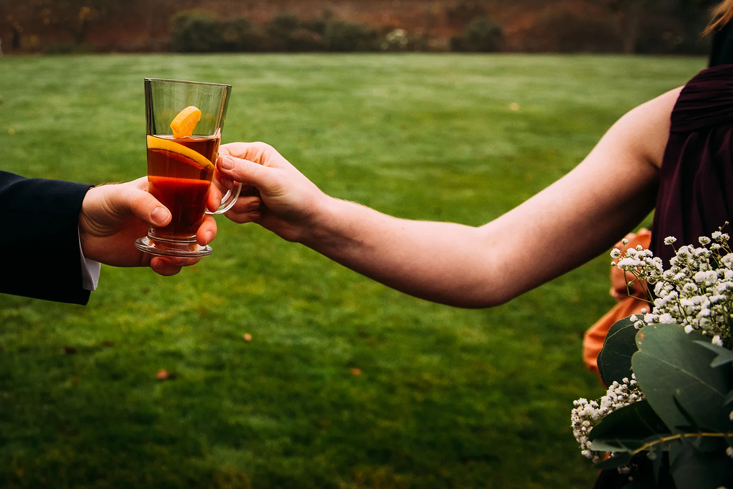 sharing the mulled cider