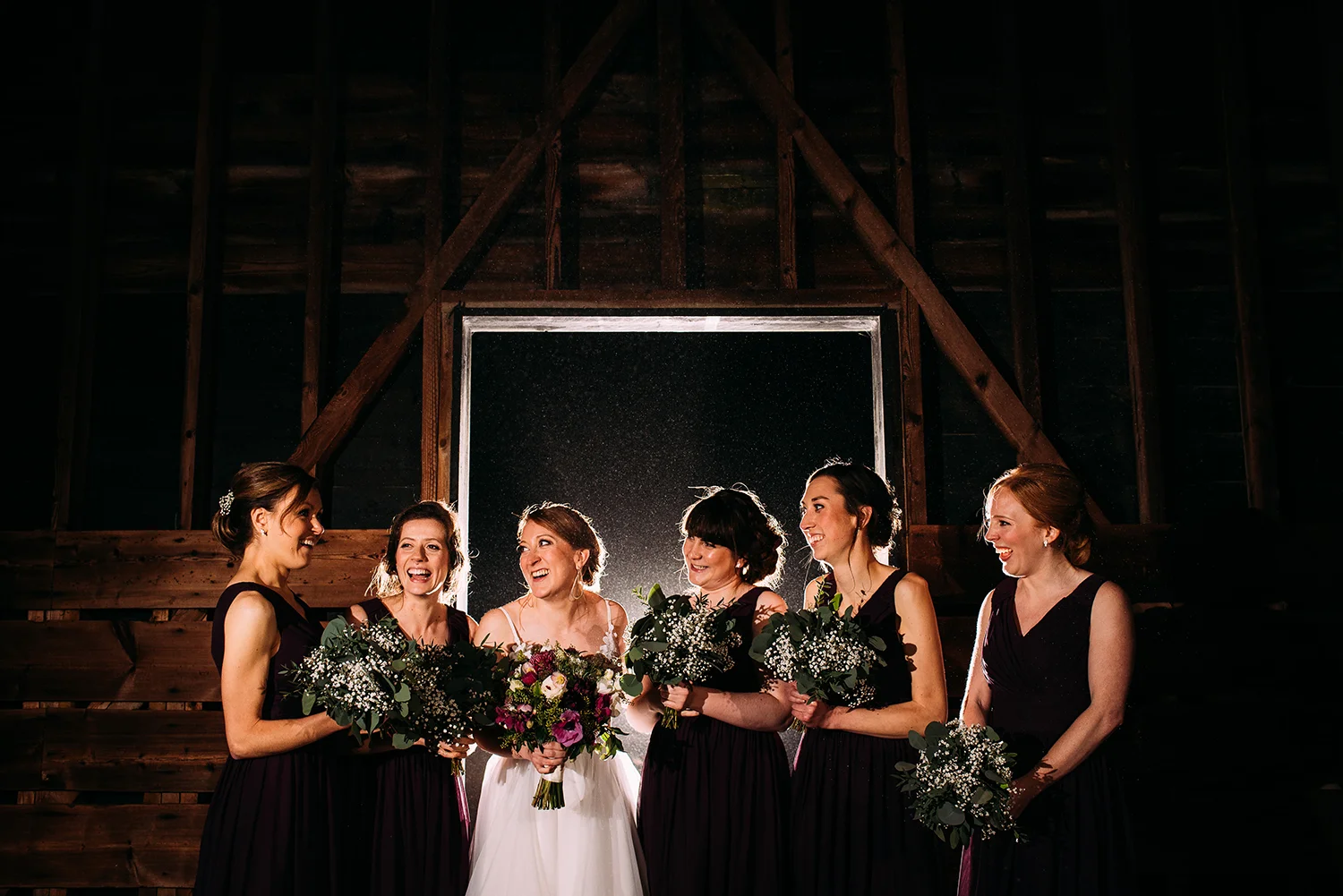 bridesmaids group photo