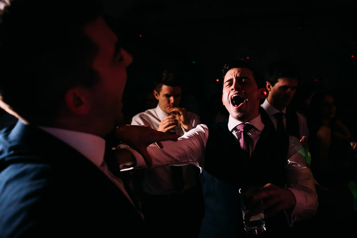 screaming on the dance floor