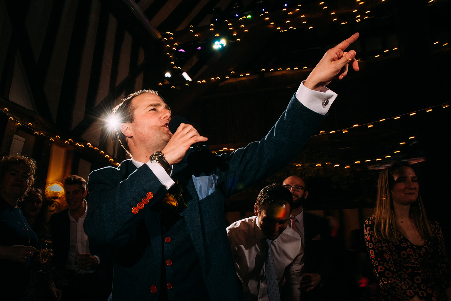 best man rapping for the guests