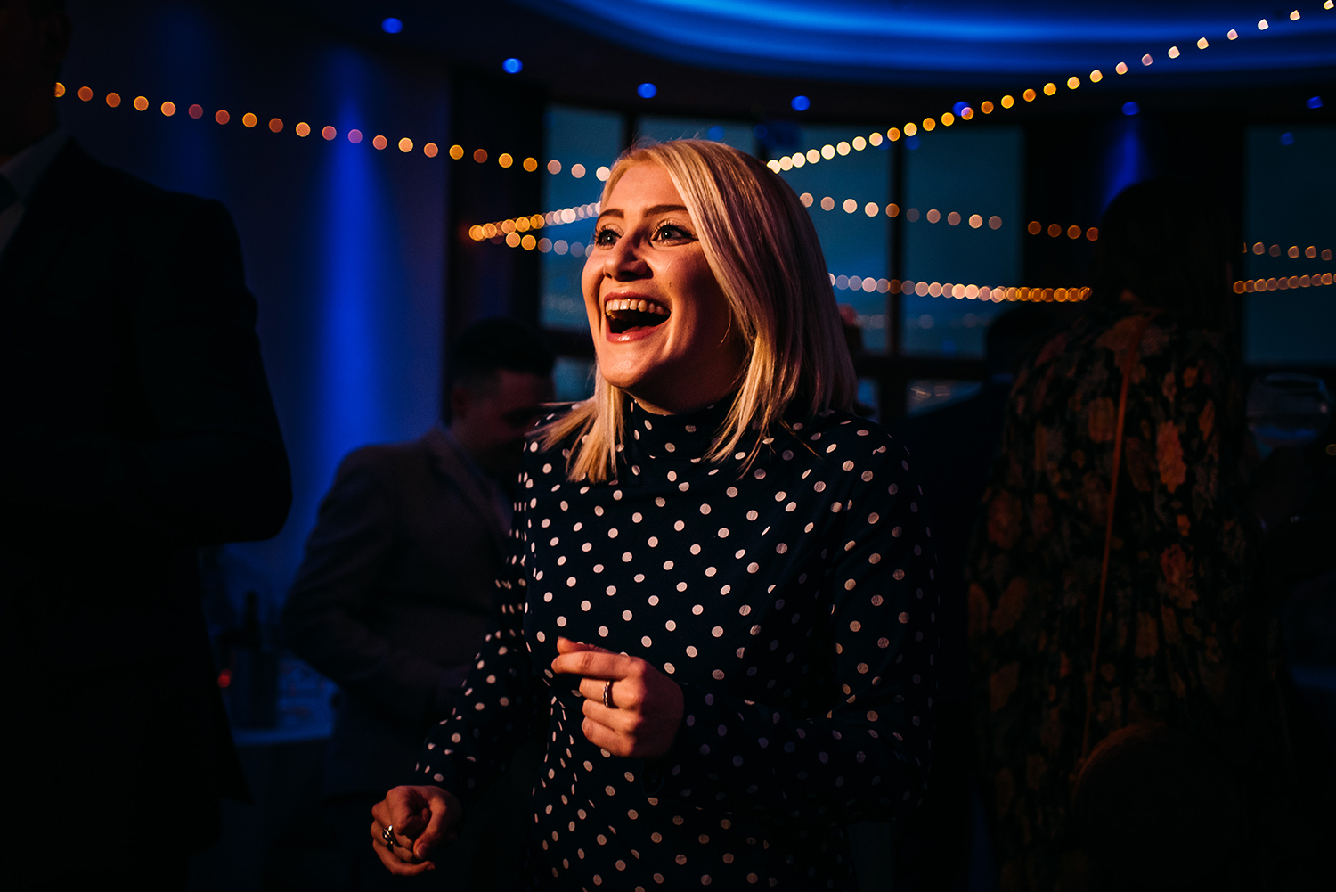 guests dancing at the Out Barn