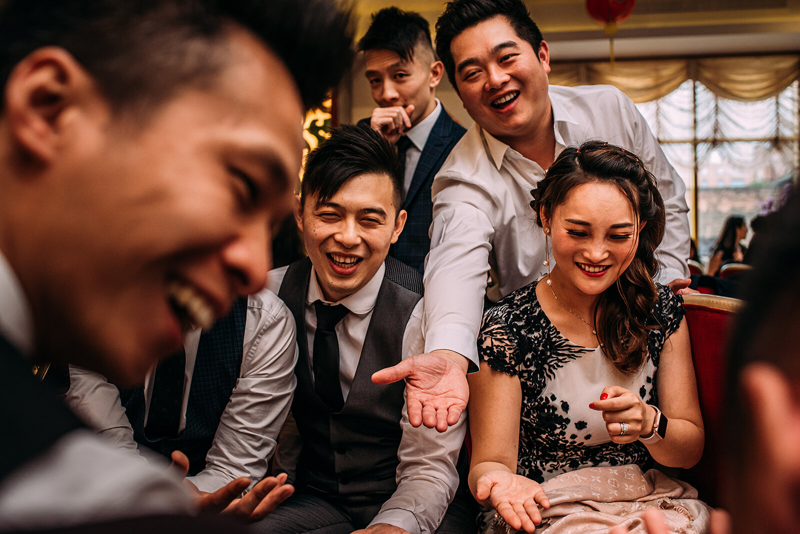 Games at the Glamorous Chinese restaurant.