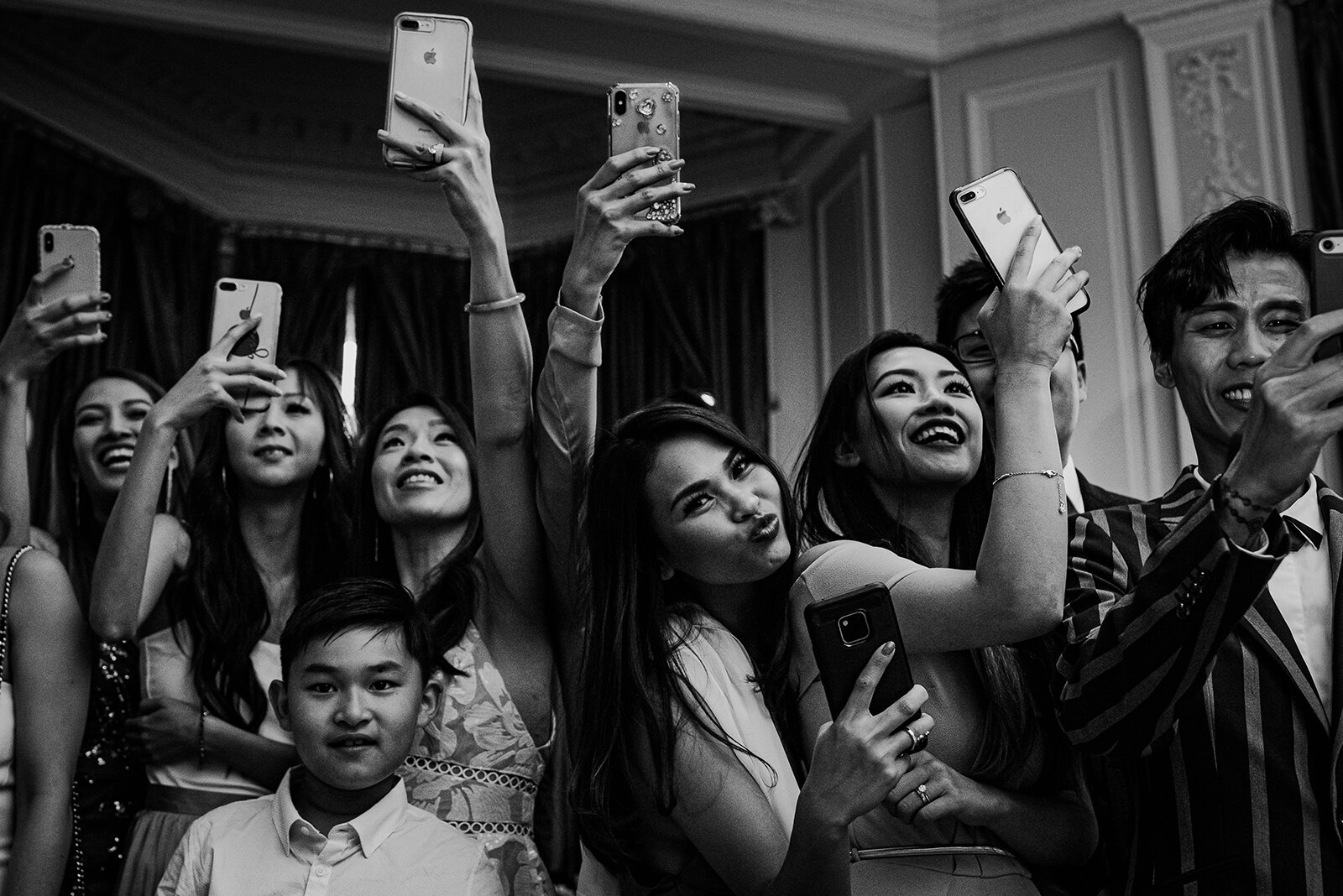 wedding guests at the Midland hotel.