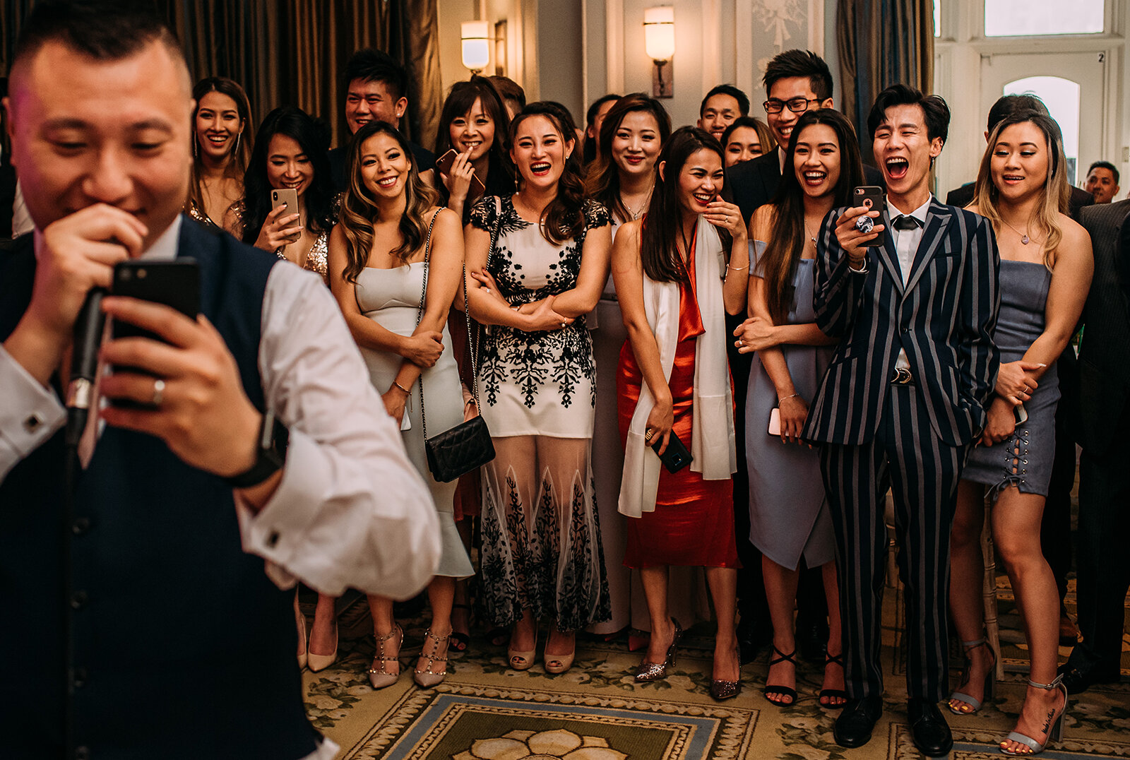 wedding guests at the Midland hotel.