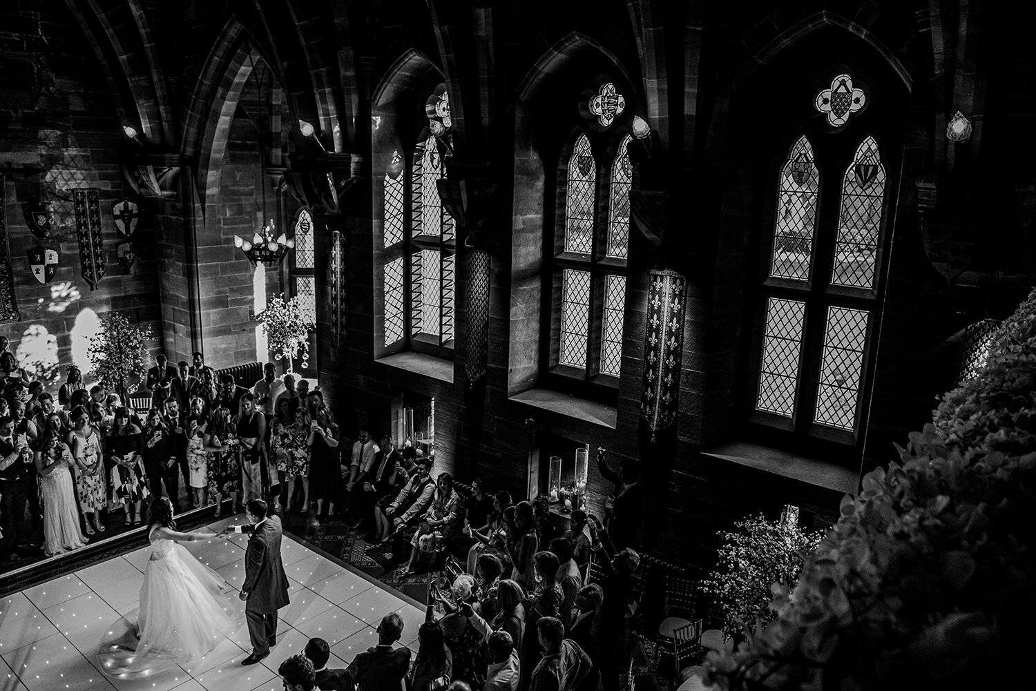  First dance in the great hall taken from above. 