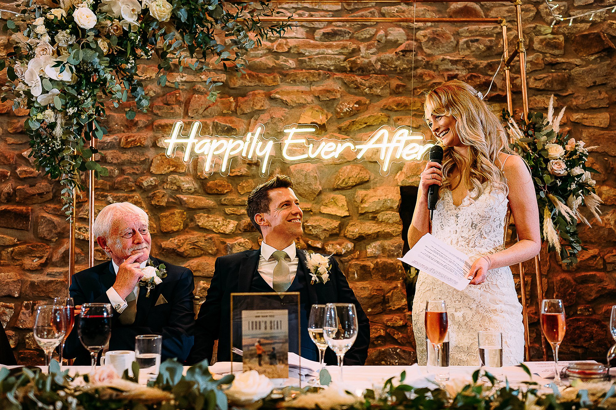  Bride speech to her husband and father at Browsholme hall 