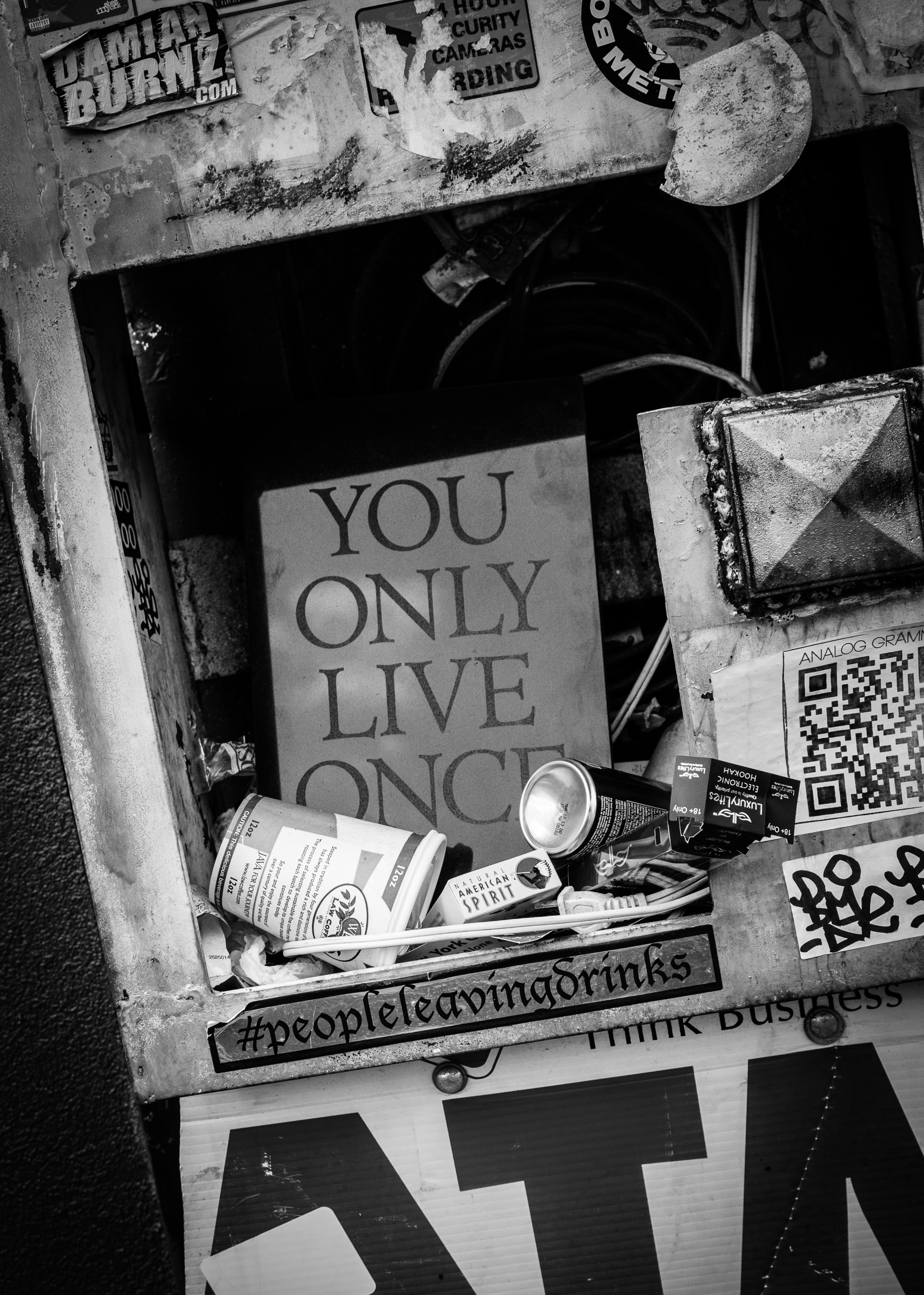 Installation of Brandon Johnson's "YOLO" for Longs Drugs Press
