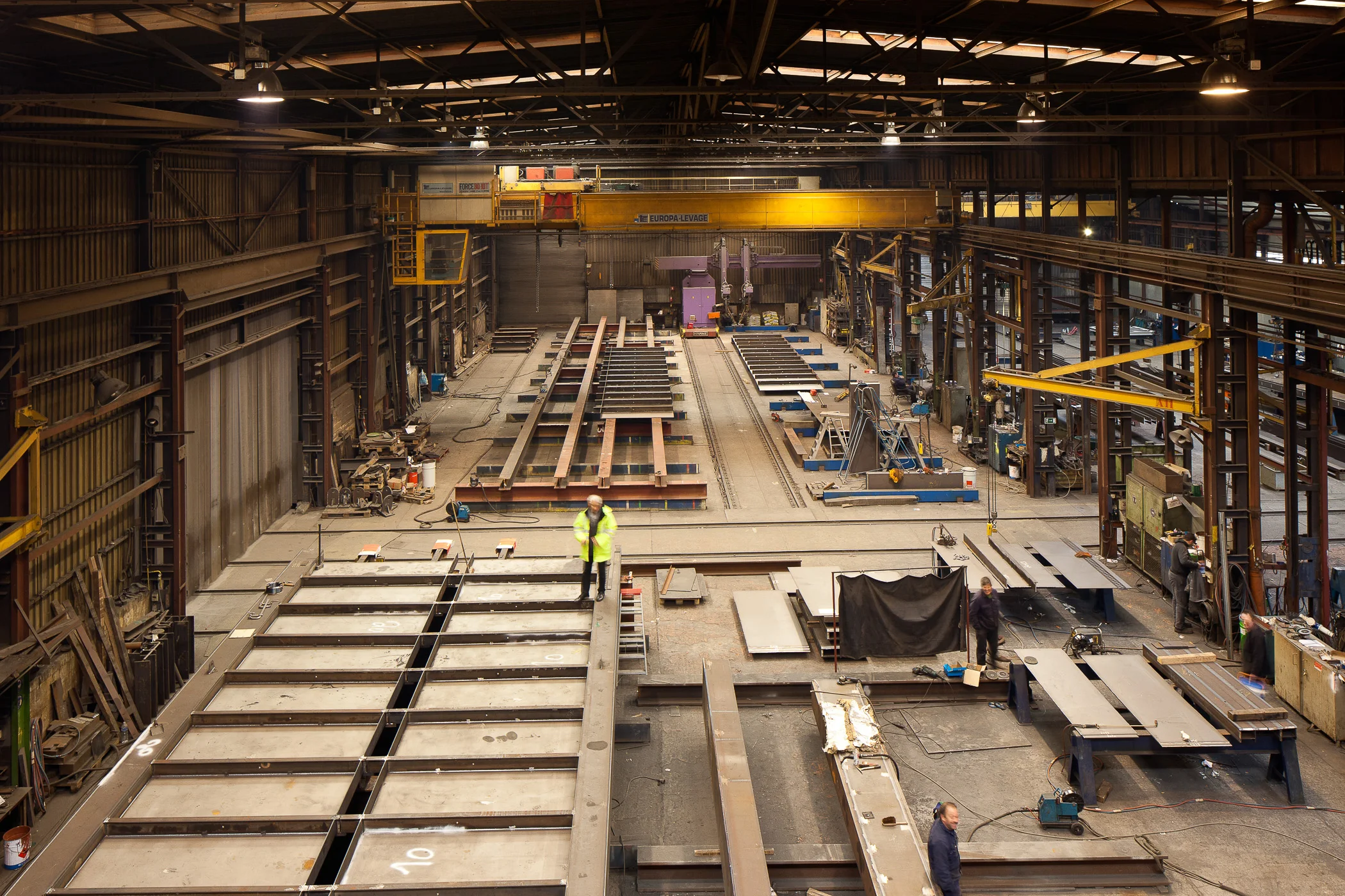 2-Construction passerelle des anglais- Usine Poncin -2015.jpg