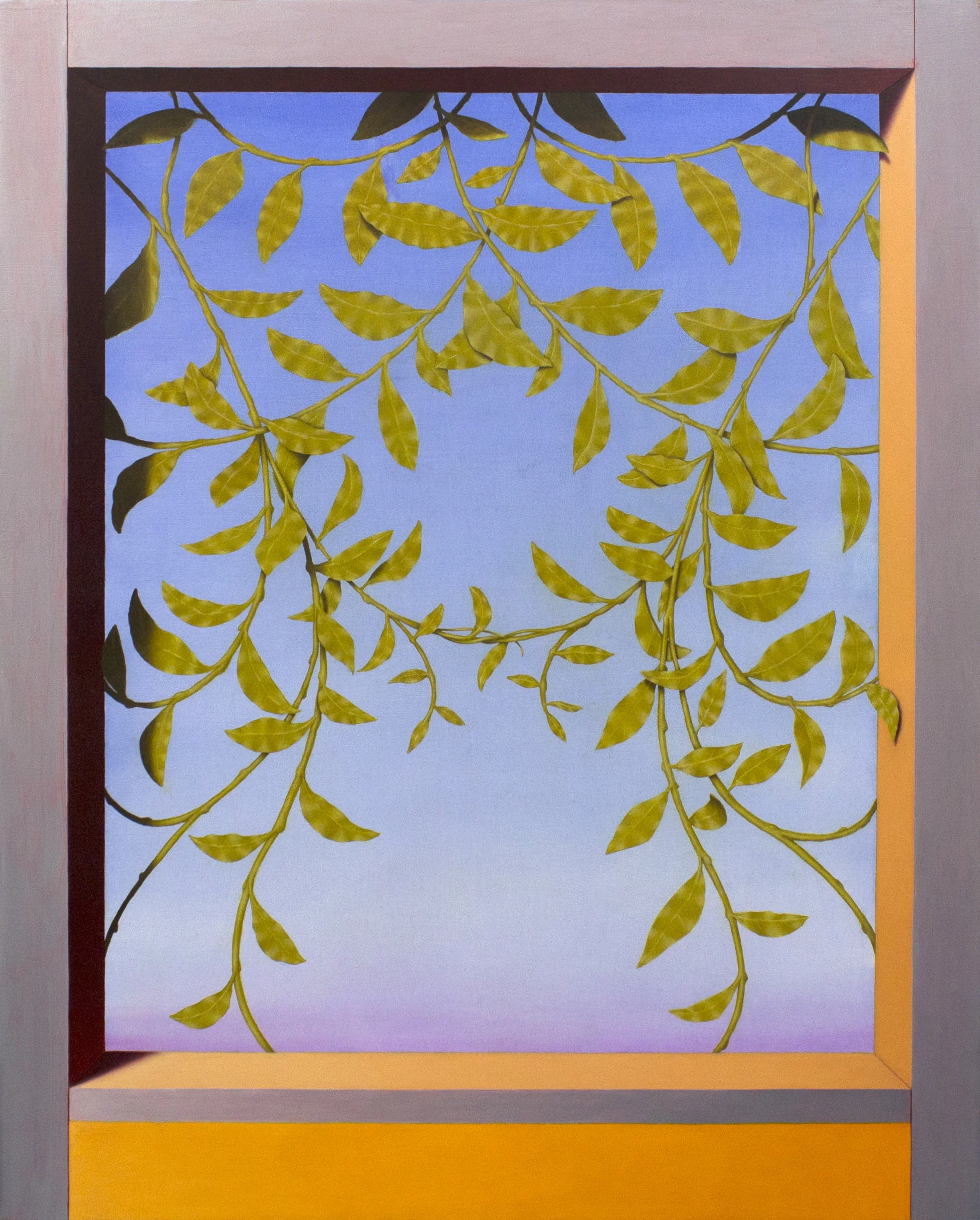 Threshold (Wisteria) 2018 Oil on wood panel 20 x 16 in