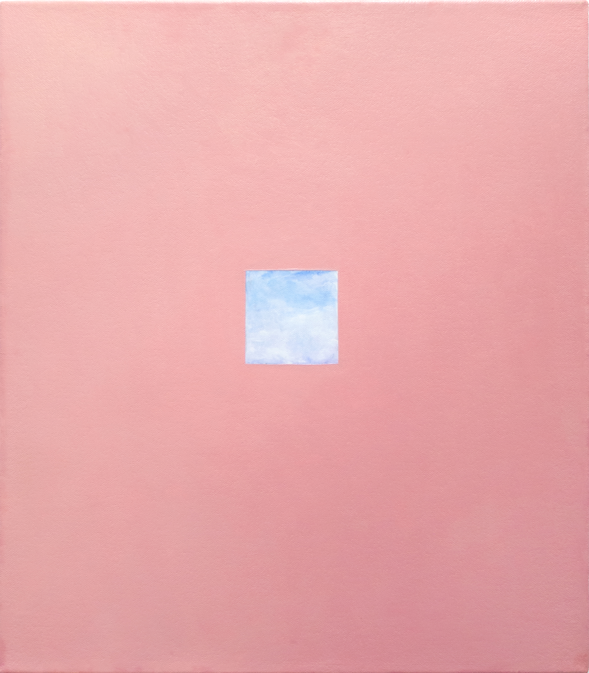  Pink Window  2018  Oil on canvas  15 x 13 in 