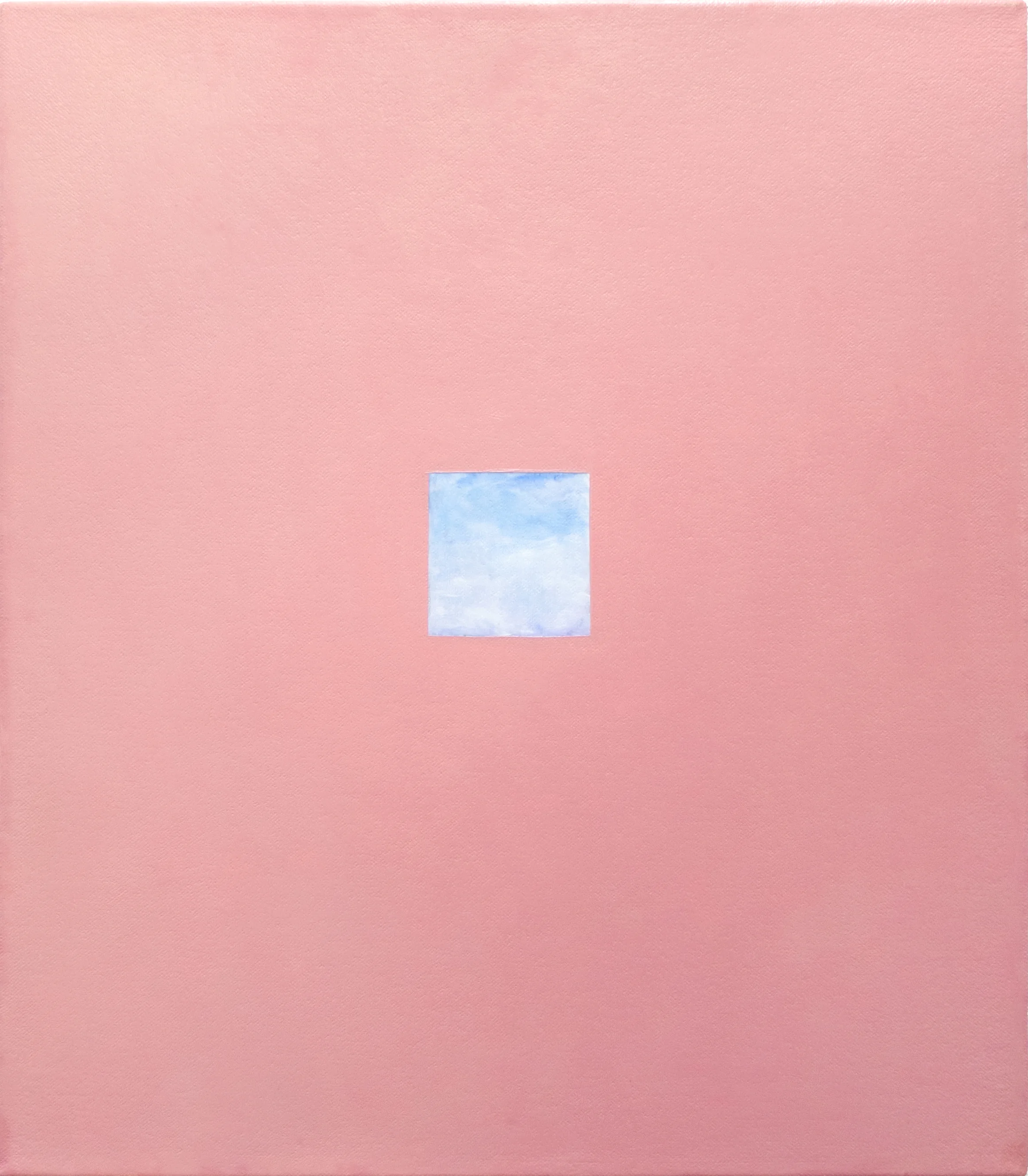 Pink Window 2018 Oil on canvas 15 x 13 in
