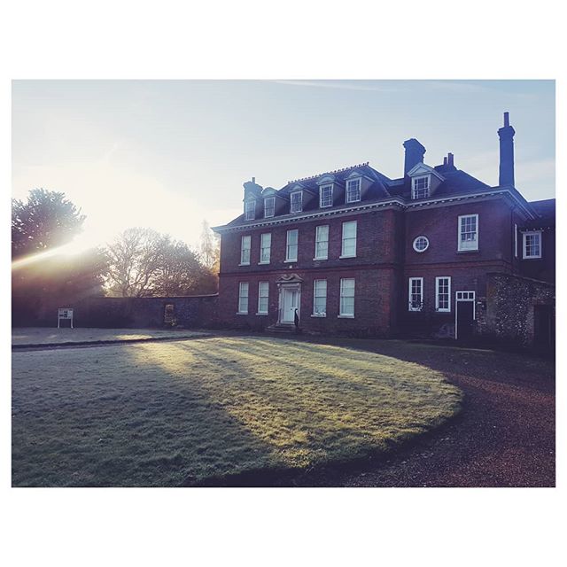 Abbot's Hall looking beautiful in the winter light ❄