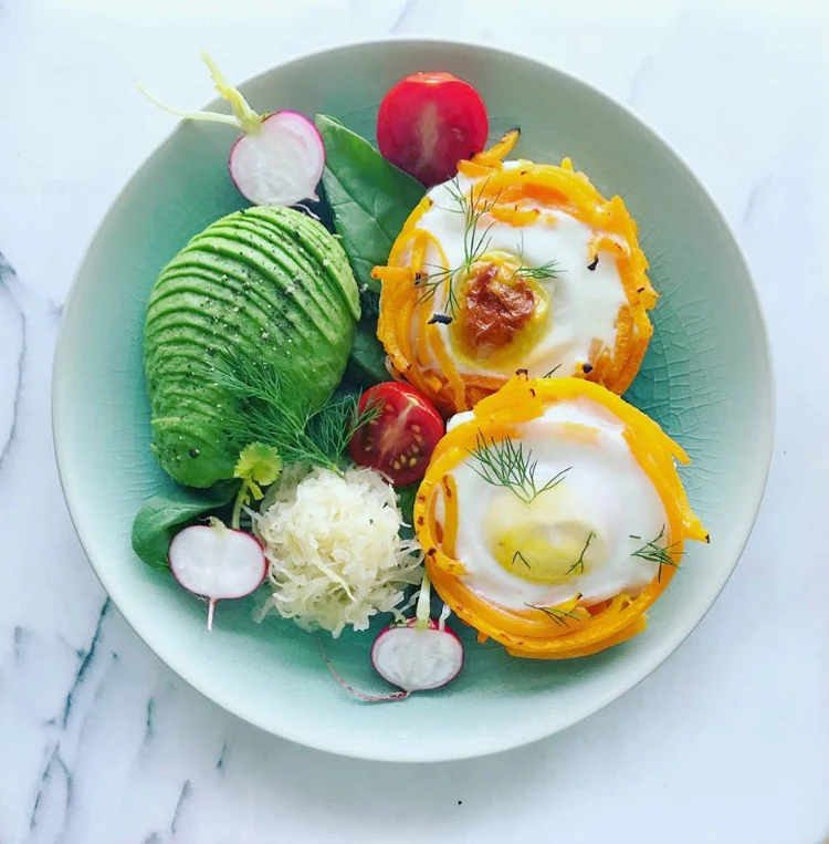 BUTTERNUT NOODLE EGG NESTS from the Facebook PR1MEBODY community members page