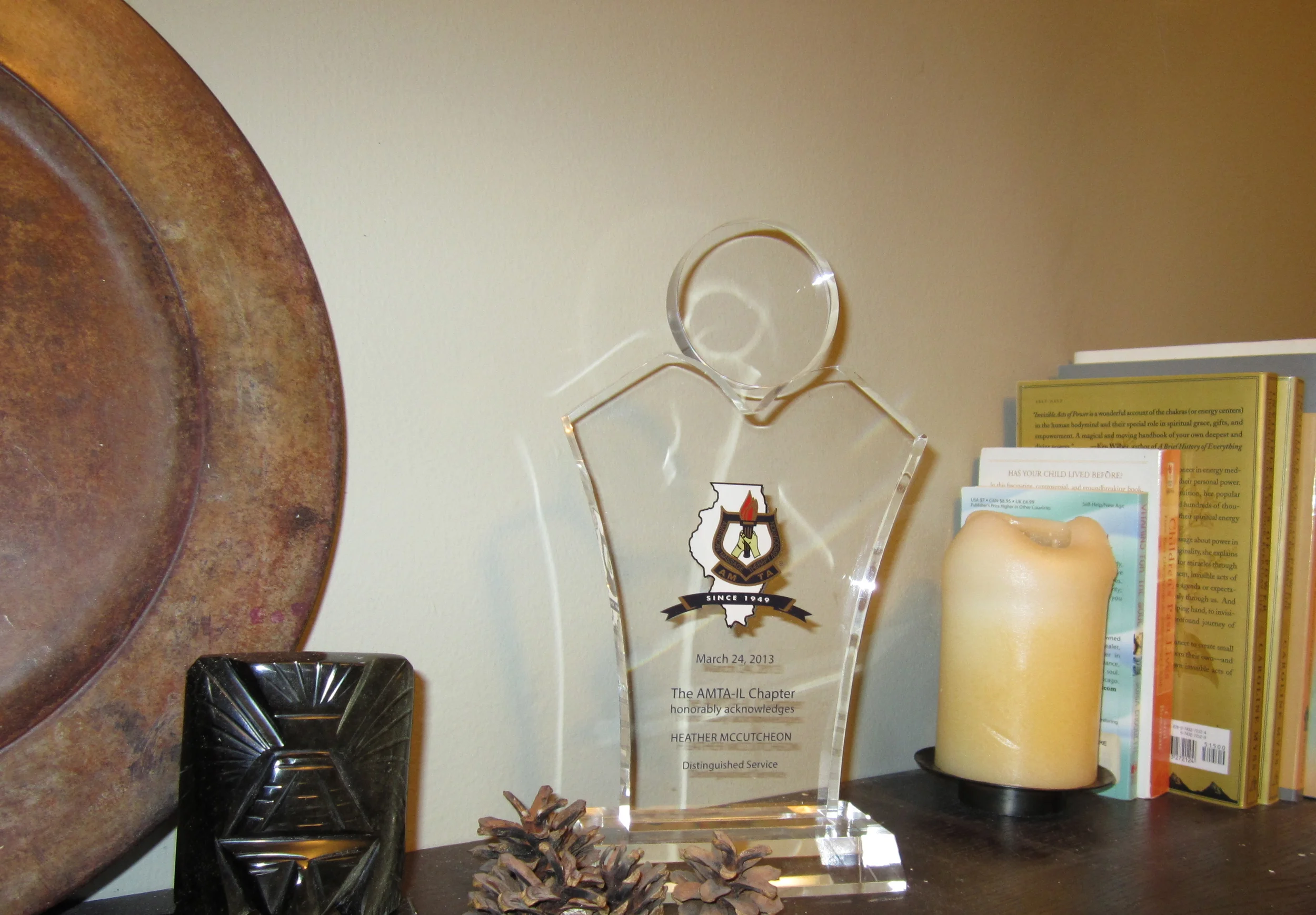 Distinguished Service Award from AMTA-IL