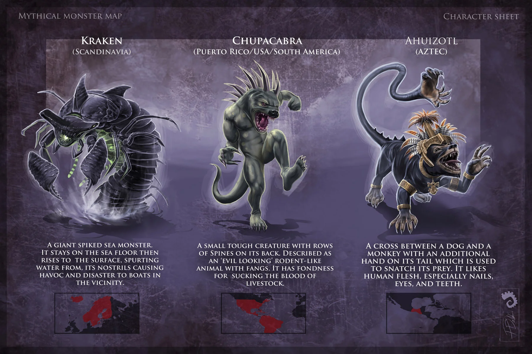 Monsters 12 - Kraken-Chupacbra-Ahuizolt v01.jpg