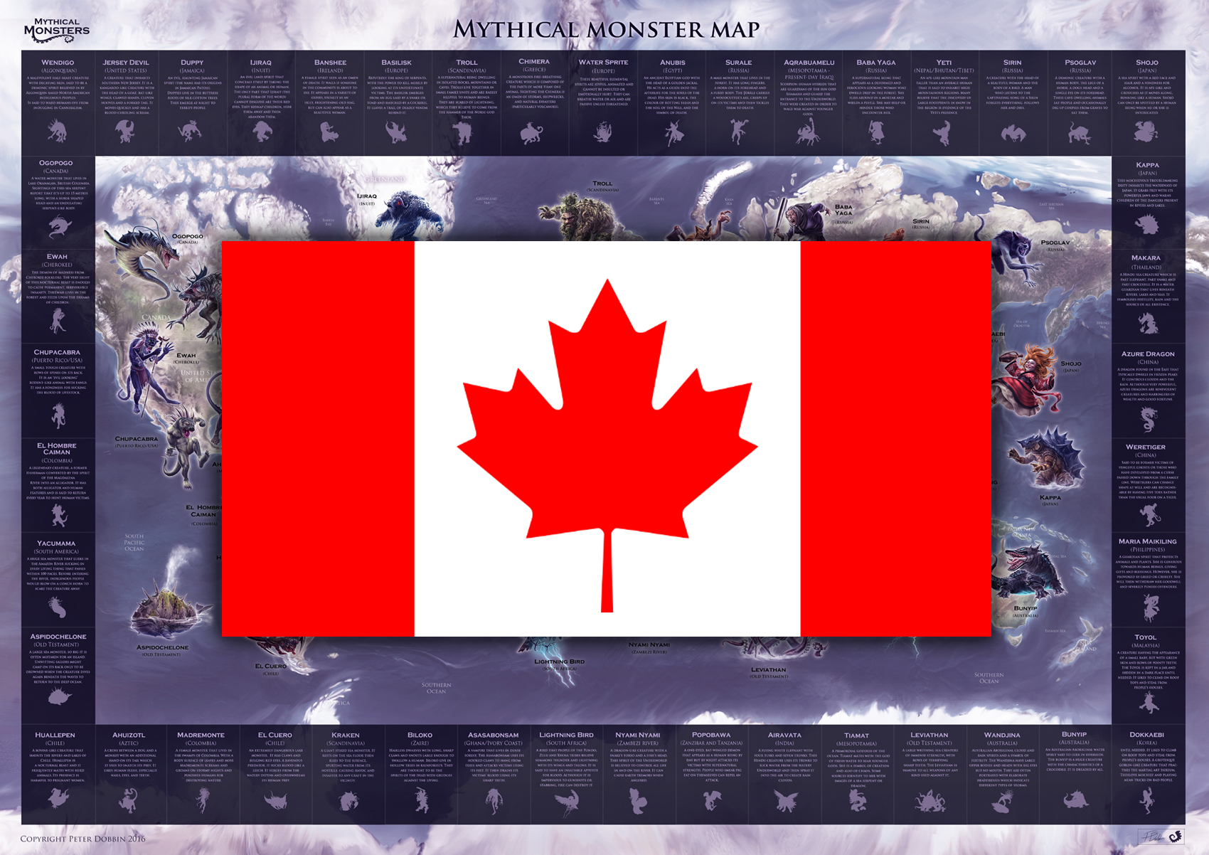 Mythical Monster Map on Maps International