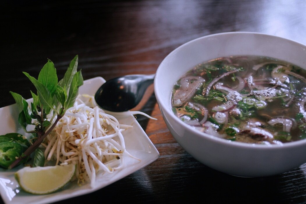 Picture of Bowl of Pho broth and soup