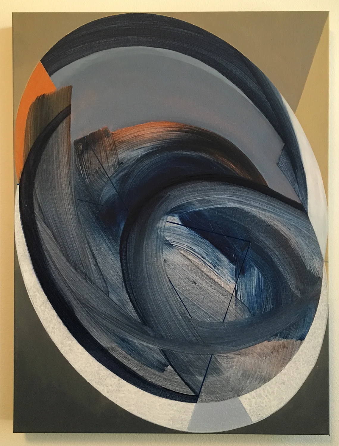   INFUSED ECLIPSE , 2016, acrylic on canvas, 24 x 18 inches 