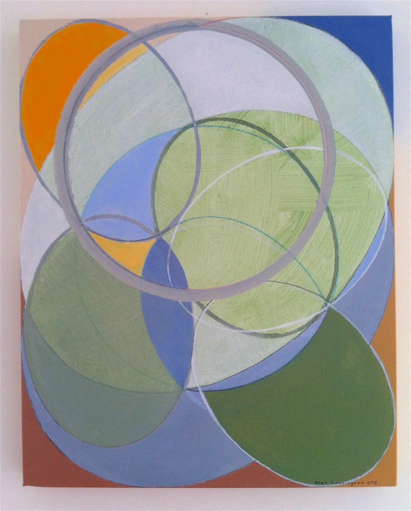 AMENDED CIRCUIT , 2015, acrylic on canvas, 20 x 16 inches