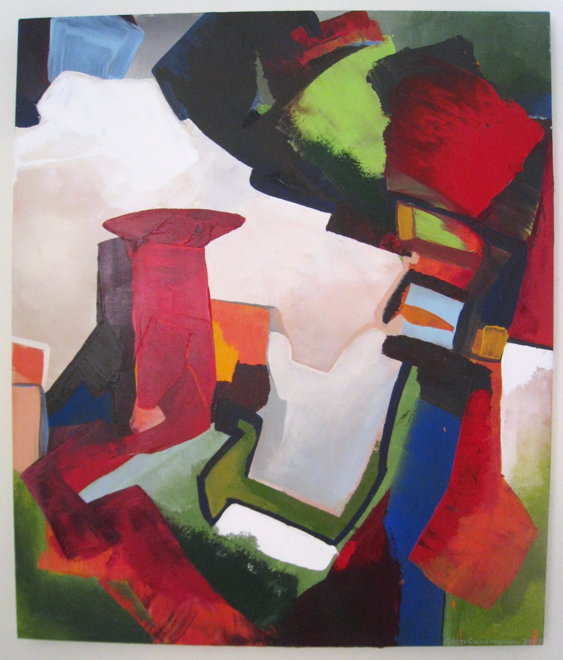 EXPANDED VIEW , 2007, acrylic on canvas, 40 x 34 inches