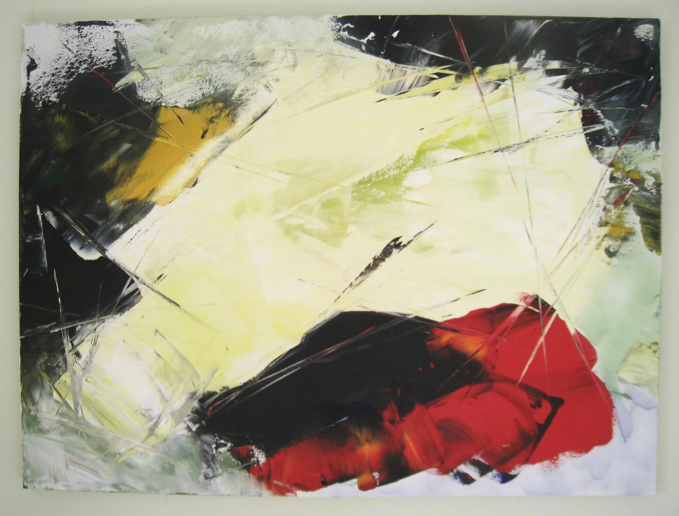 INHALING LIGHT , 2007, acrylic on canvas, 40 x 54 inches