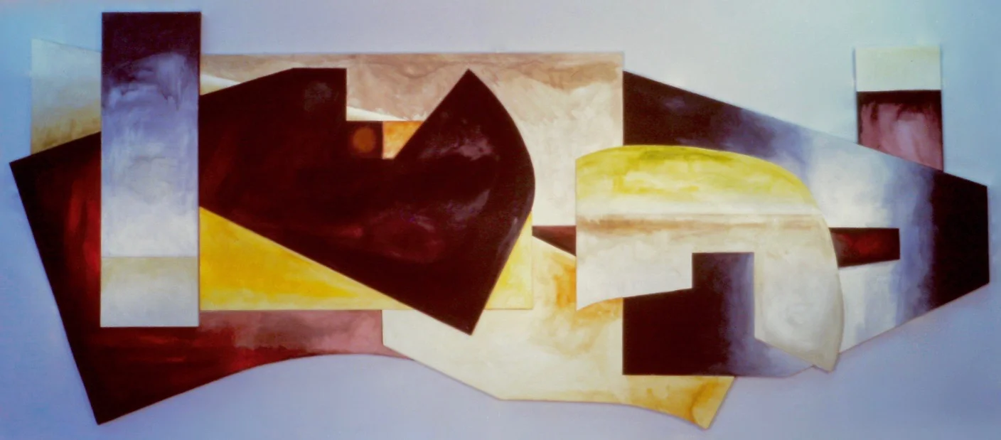 UNITED HORIZON , 1997, acrylic on canvas on plywood, 87 x 196 inches