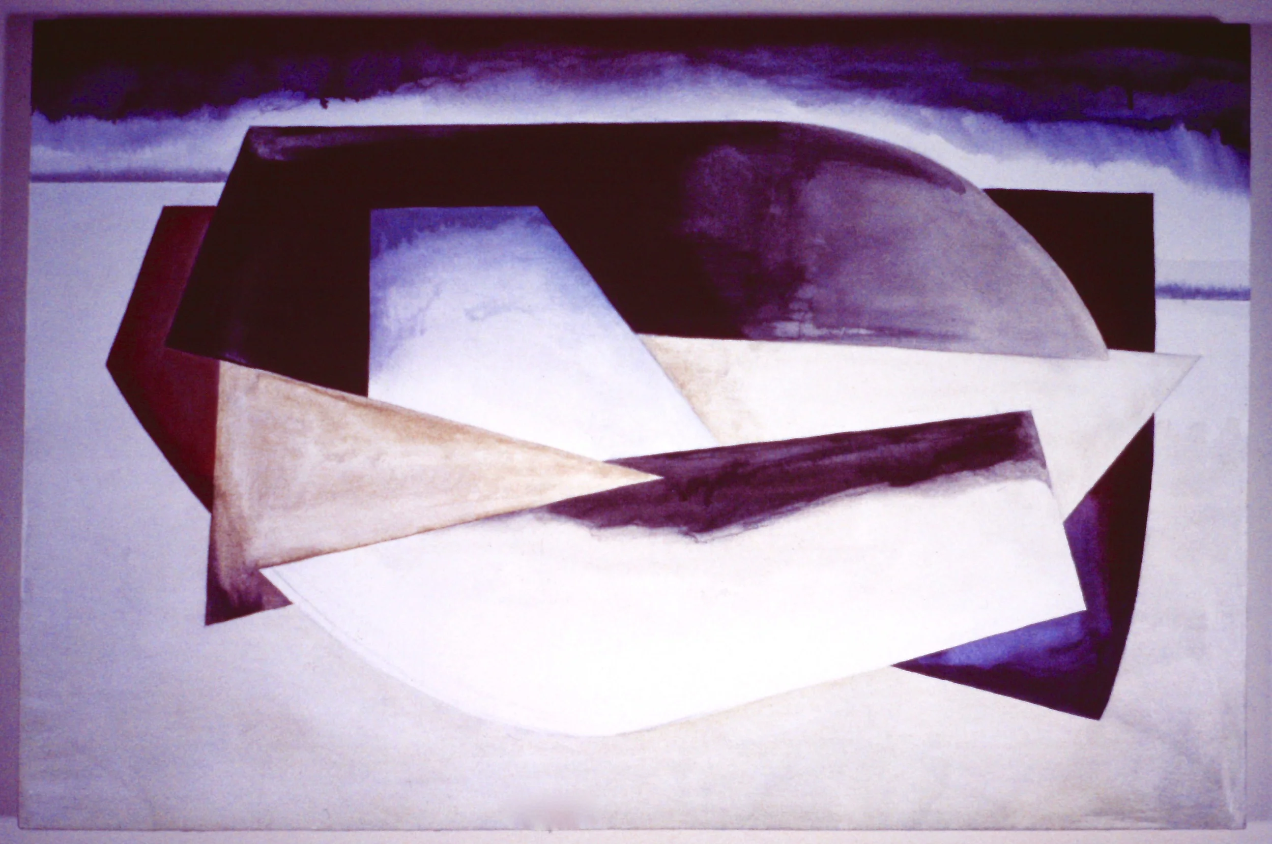 INTERGRATED FORM , 1995, acrylic on canvas, 21 x 31.5 inches