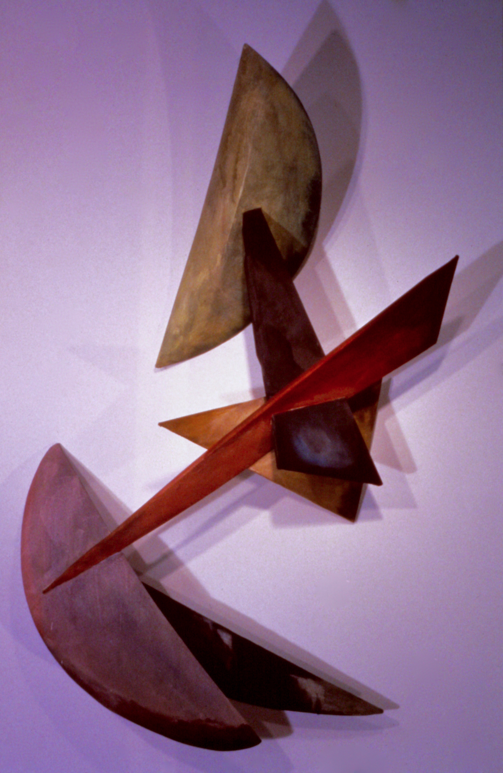 TENSION , 1995, acyrlic on canvas on wood, 53.5 x 32.25 x 18.5 inches