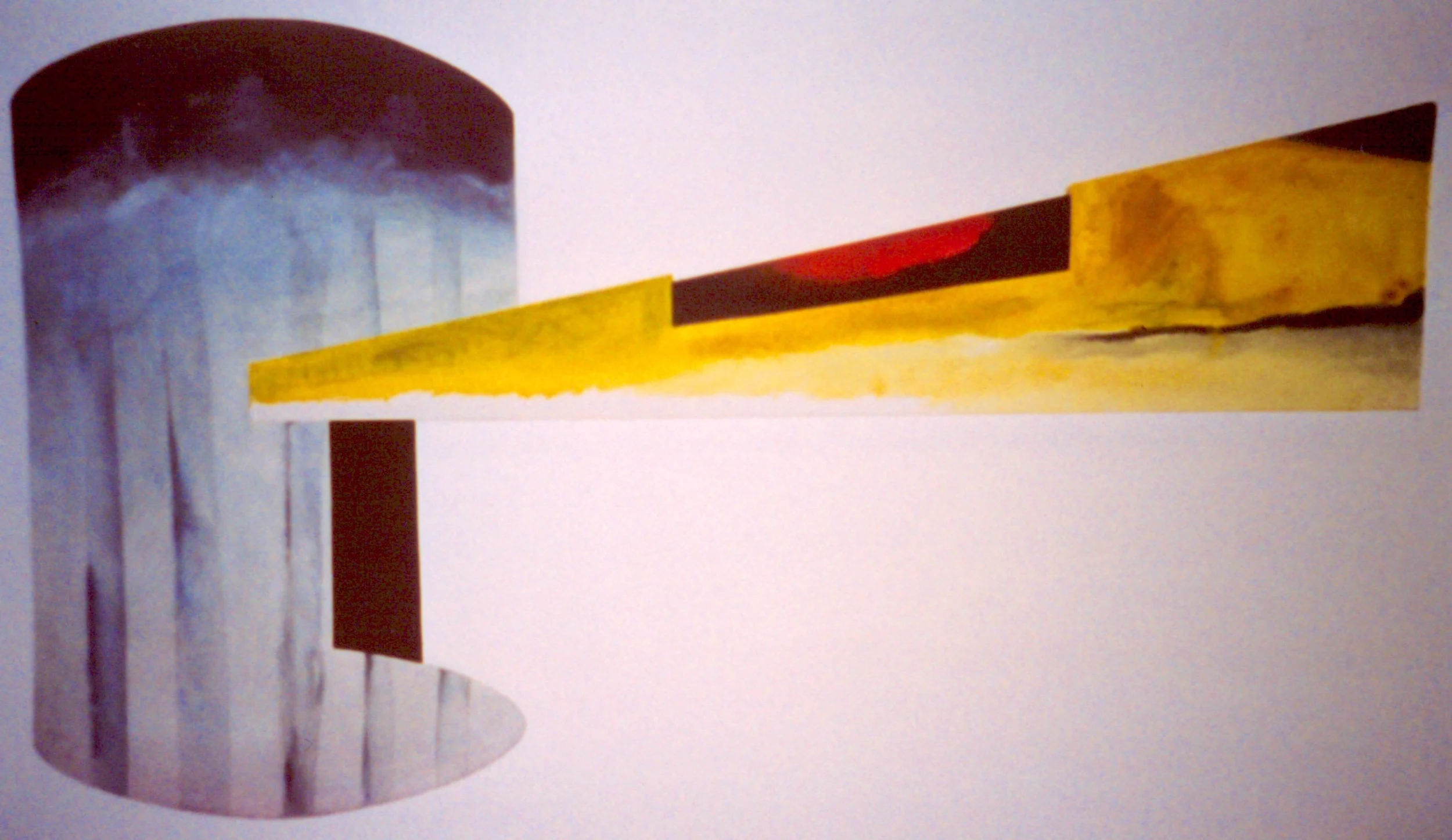 ARCIFORM SUBDIVISION , 1997, acrylic on canvas on luan, 42 x 74 inches
