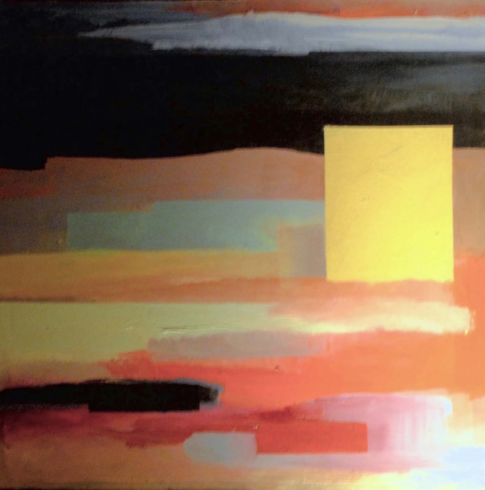 GROUNDWATER , 2008, acrylic on masonite panel, 24 x 24 inches