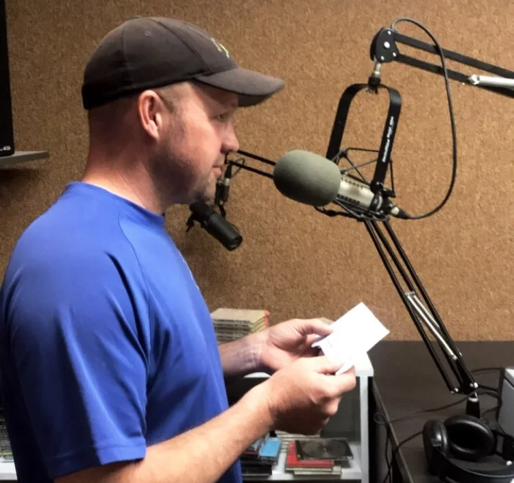 DAVE RECORDING OUR RADIO AD