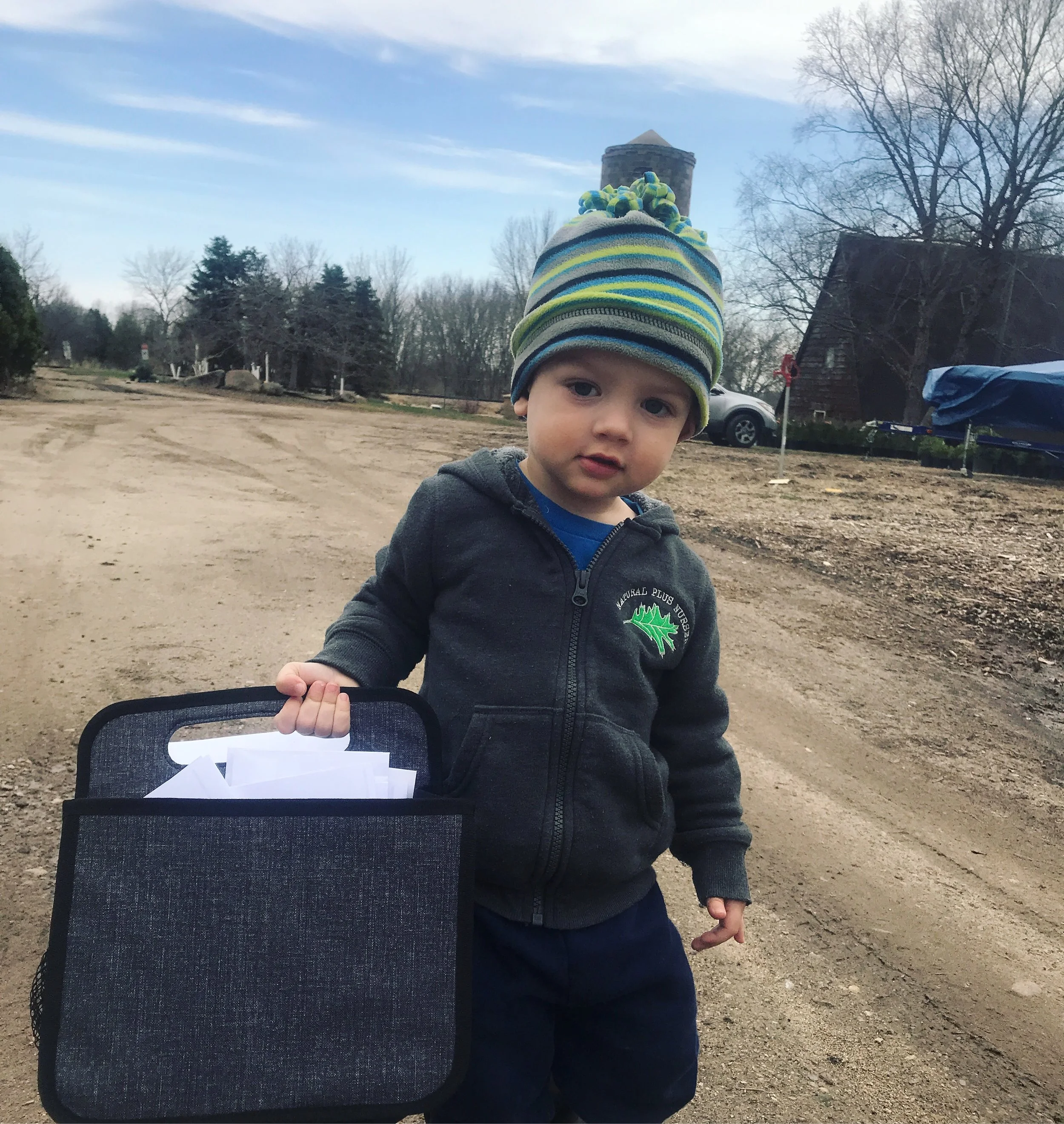 We hired a new mail boy!