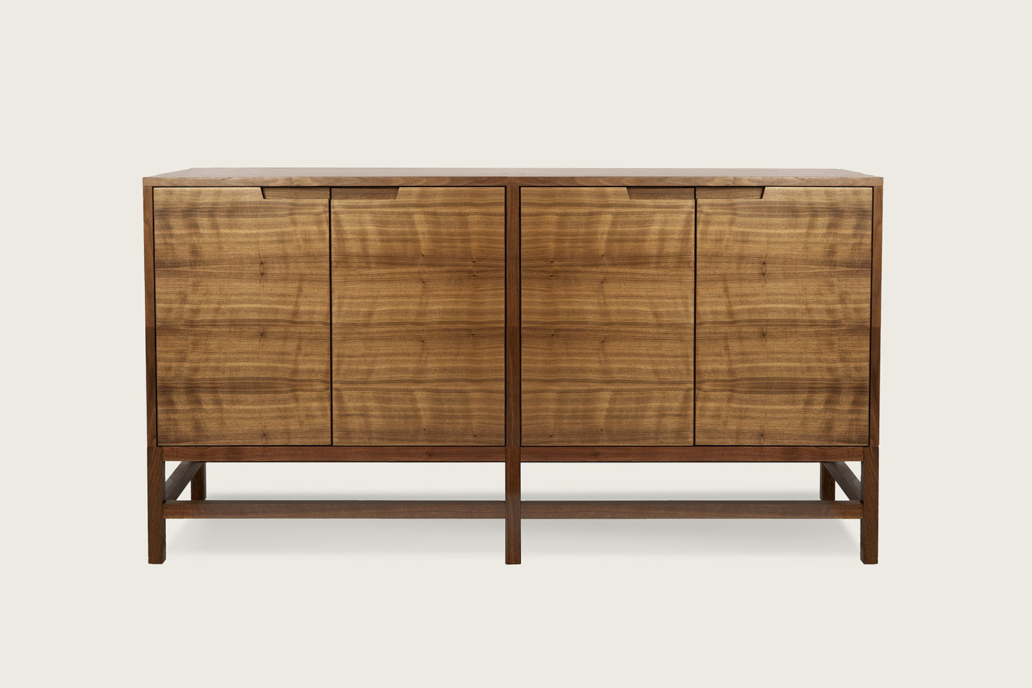 Linea 4-Door Cabinet in walnut - Speke Klein