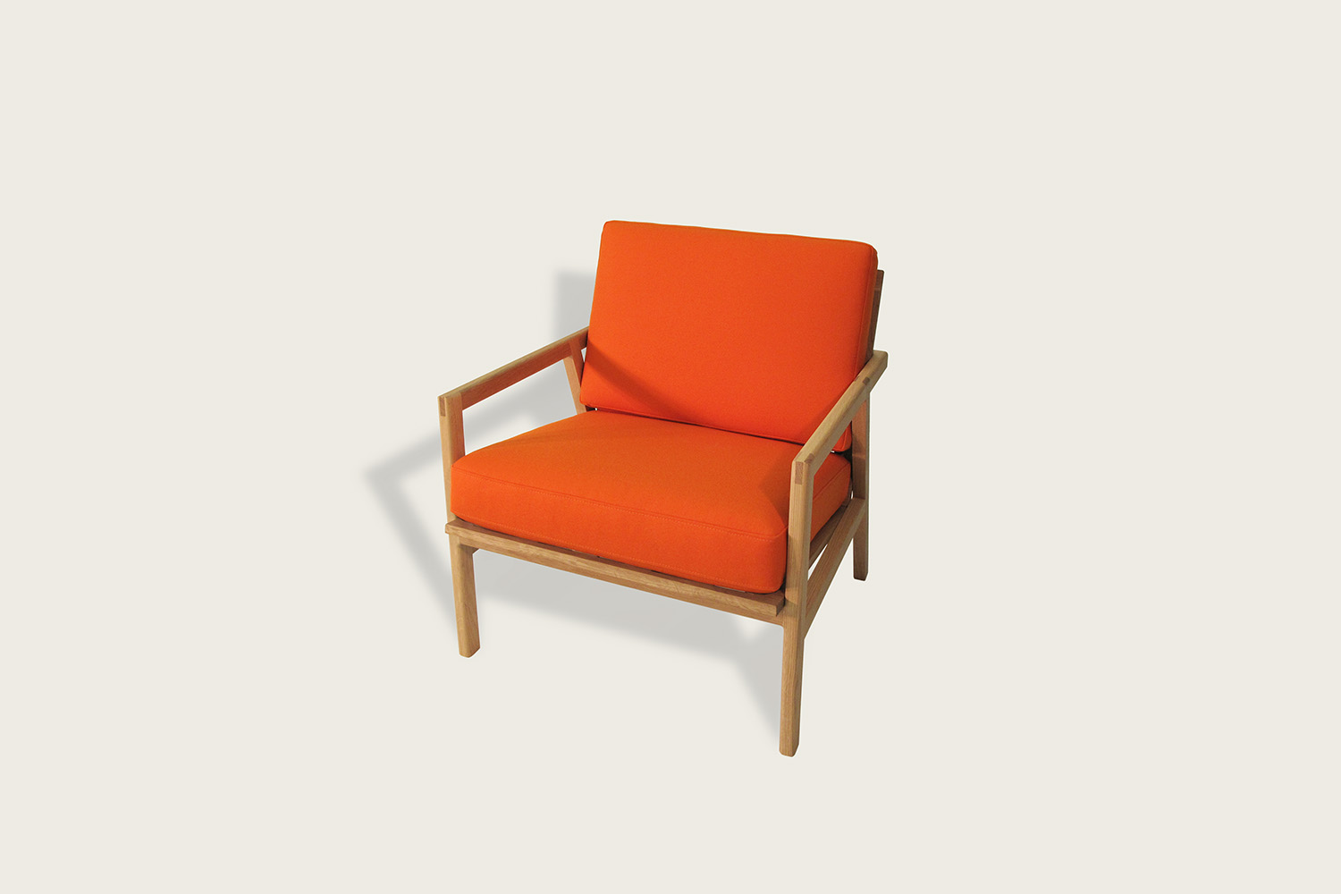 Adam Lounge Chair in oak with wool upholstery - Speke Klein