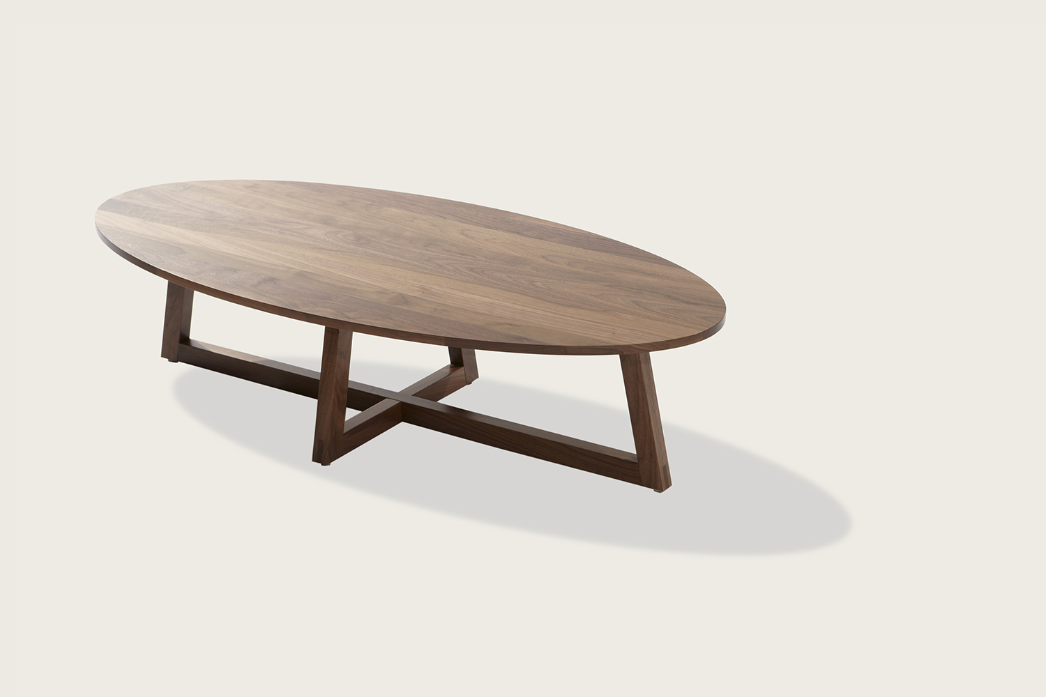 Finn Oval Coffee Table in solid walnut - Speke Klein