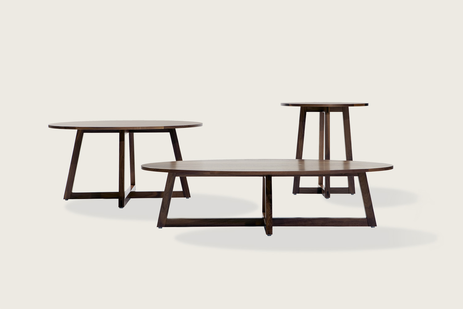 Finn Coffee & Side Tables in solid walnut - Speke Klein