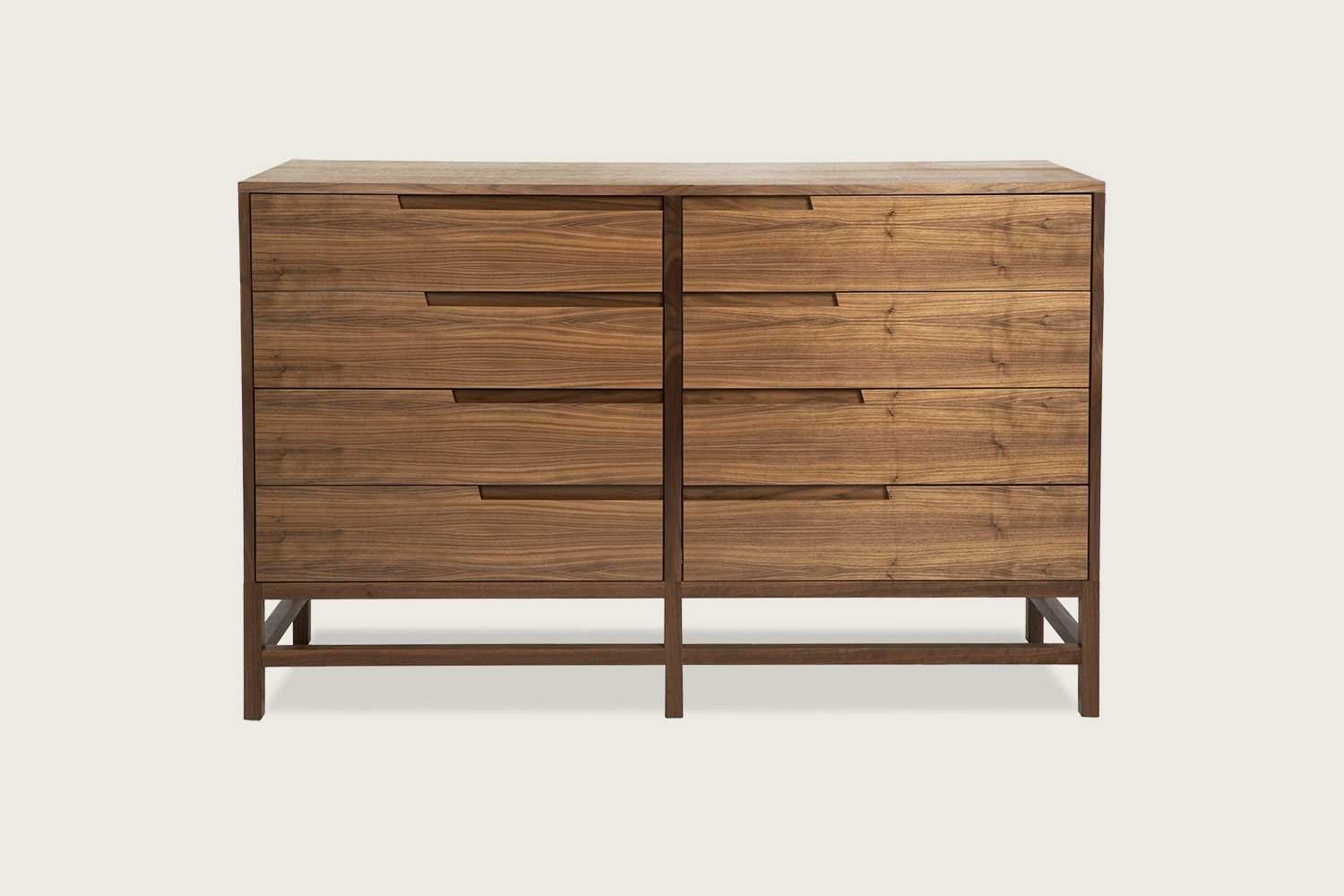 Linea 8-Drawer Dresser in walnut - Speke Klein