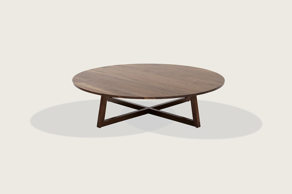Speke Klein Finn Round Coffee Table, Round Solid Wood Coffee Table Canada