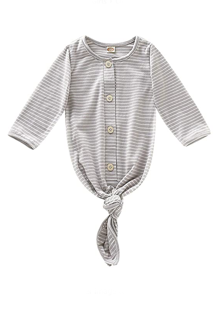 gray stripe baby gown newborn photographer.png