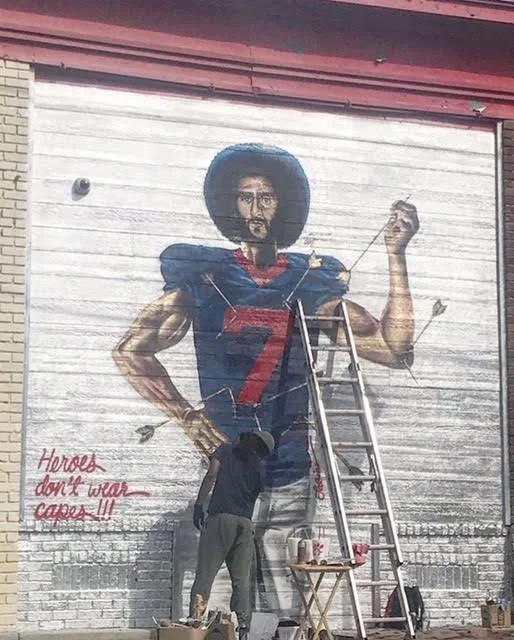 St Kaepernick Mural | Location: Ralph David Abernathy and Peeples in the West End