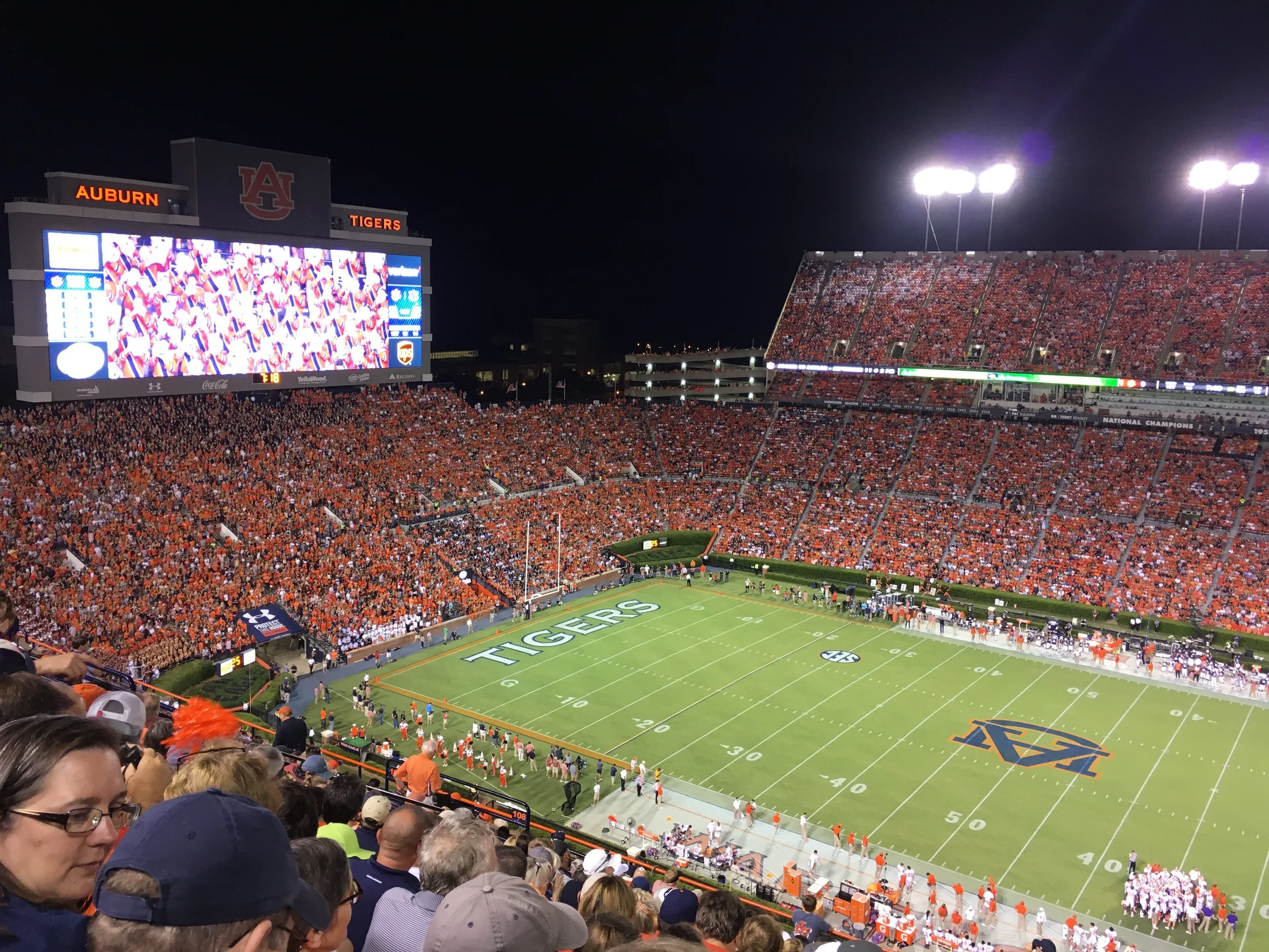 Opening weekend at Auburn versus Clemson.
