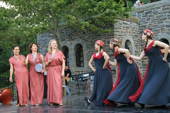 An Eastern West , from the 2016 Higher Ground Festival. Choreographer: Emily Vartanian. Music: The YY Sisters. Dancers: Mischief Dance Theater. 