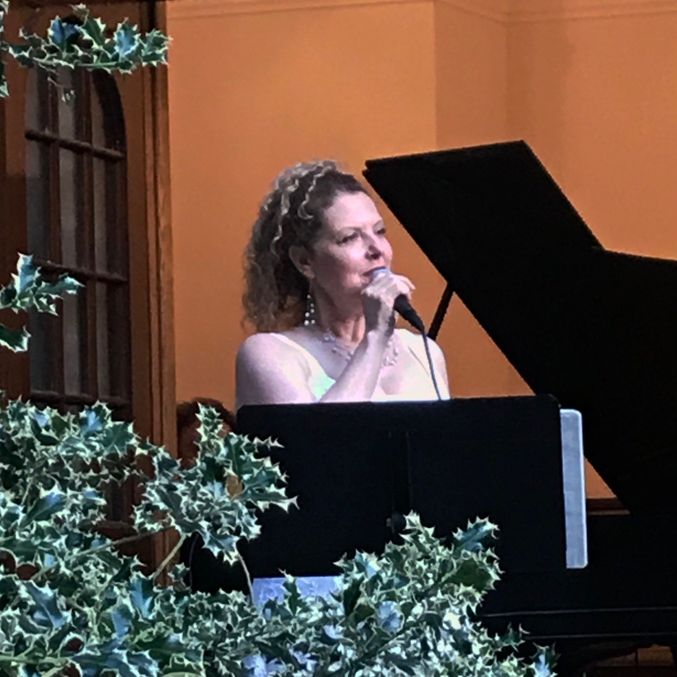 Photo of me singing outside