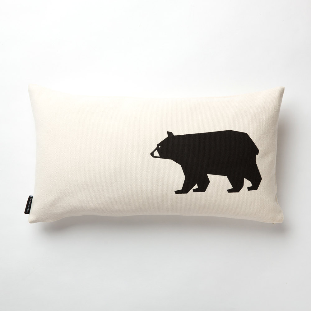black bear pillow